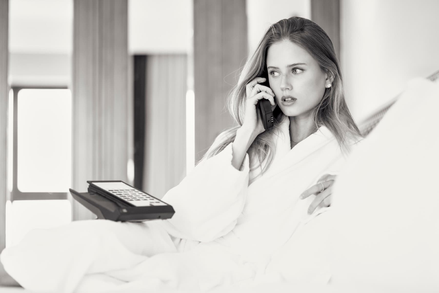 Black and white lifestyle editorial